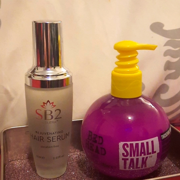 Sutra Rejuvenating Hair Serum & Bed Head Small Talk Thickening Cream - Picture 4 of 9